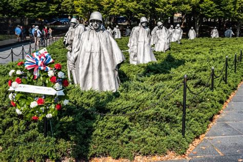 Korean War Memorial, Washington DC, USA Editorial Stock Image - Image ...