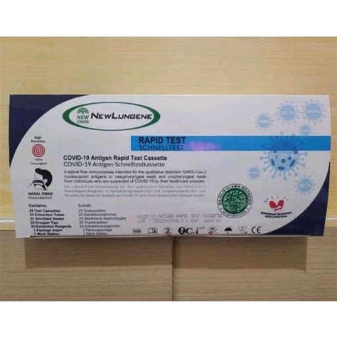 Jual Swab Antigen New Lungene Nasal Isi 25 Pcs Alat Test Covid Original