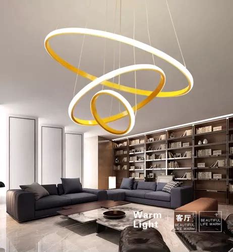 Lustre Arcos Pendente Tonalidades Led An Is Sobrepor Luxo