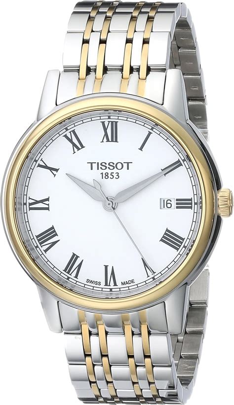 Buy Tissot Mens T0854102201300 Carson Analog Display Swiss Quartz Two Tone Watch Online At