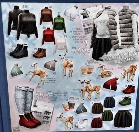 Second Life Marketplace Osmia Frosty Day Gacha Winter Boots