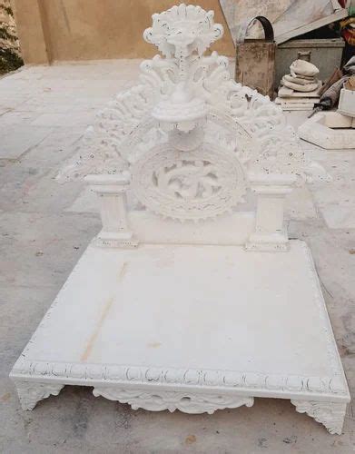 Outdoor Rectangualar Rectangular White Marble Masjid Mimbar Size