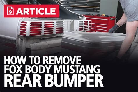 How To Remove Fox Body Mustang Rear Bumper - LMR.com