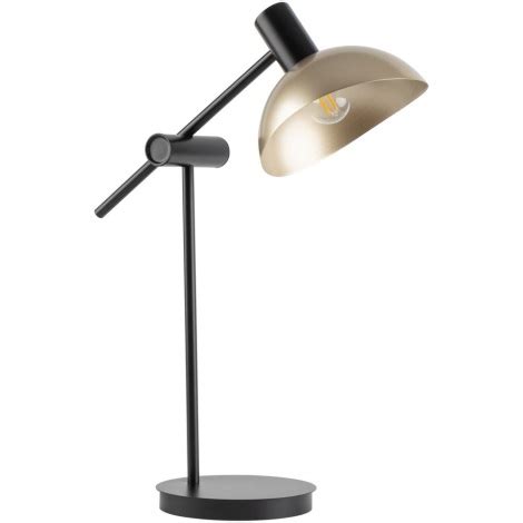 Tischlampe Artis Xe W V Schwarz Golden Beleuchtung De