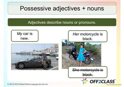 How To Teach Possessive Adjectives I English Esl Powerpoints