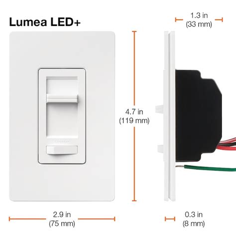 Lutron Lumea Single Pole3 Way Led Slide Light Dimmer Switch White In The Light Dimmers