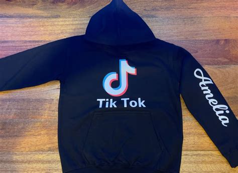 Personalised Tiktok Hoodie Fyp Hoodie Tik Tok Jumper Etsy