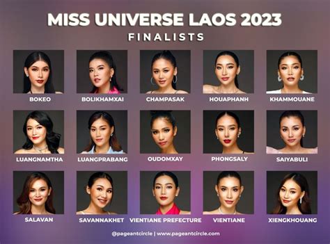 Miss Universe Laos 2023: Meet the 15 finalists | Laos, Universe, Miss