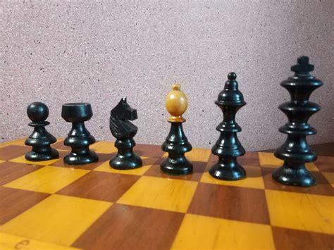 European Chess Set With Soviet Chess Board A Good T For Chess