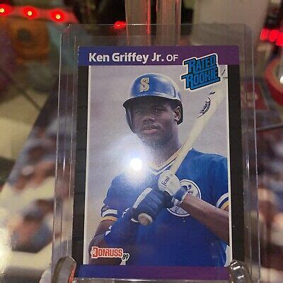 Donruss Ken Griffey Jr Rated Rookie Multiple Errors No Dot Inc