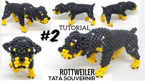 How To Bead Rottweiler 6 Part 2 Kerajinan Manik Manik Mote DIY