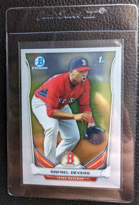 2014 BOWMAN CHROME PROSPECTS CTP37 RAFAEL DEVERS ROOKIE CARD RC BOSTON