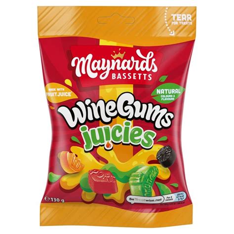 Maynards Bassetts Wine Gums Juicies Sweets Bag Ocado