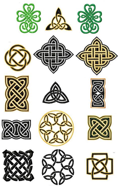 Simple Celtic Knots Machine Embroidery Designs Etsy Celtic