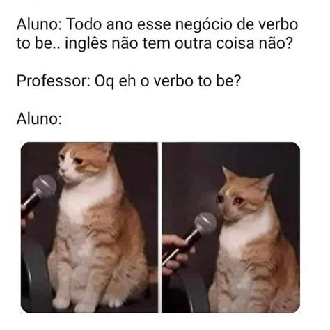 Aluno Todo ano esse negócio de verbo to be inglês não tem outra