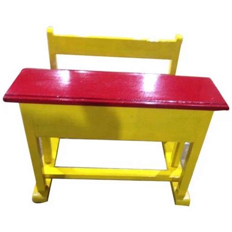 Solid Wood 2 Color School Benches Sets For Kids Bench And Desk Rs