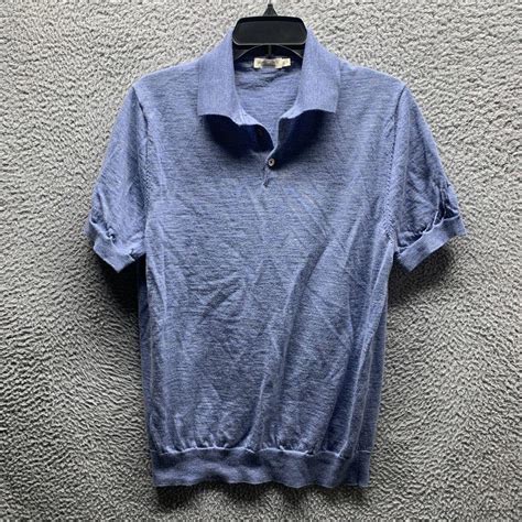 Suitsupply Sweater Adult Extra Large Xl Blue Merino Depop