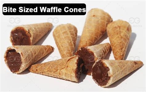 How To Make Bite Sized Waffle Cones For Sale