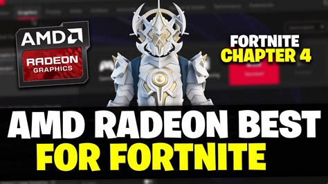 AMD Radeon Best Settings For Fortnite Chapter 4 FPS BOOST Fix