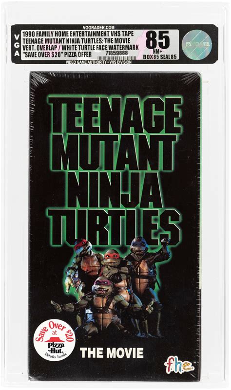 Hakes Teenage Mutant Ninja Turtles The Movie Vhs 1990 Vga 85 Nm