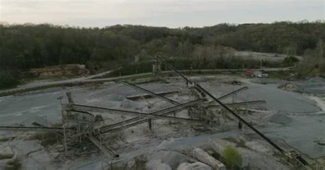 Conveyor Belts System In Quarry Site Nea Stock Video Pond