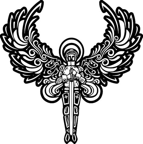 Archangel Michael With Sword Transparent Png Stickpng