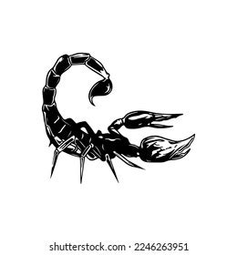 Black Scorpion Vector Illustration Concept Stock Vector Royalty Free