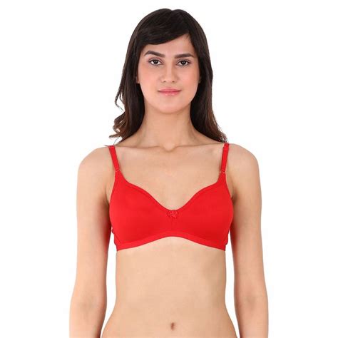 Clovia Cotton Rich Solid Non Padded Full Cup Wire Free T Shirt Bra