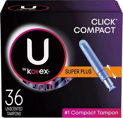 Kotex Click Compactos Tampones Super Plus Absorbencia U Mercadolibre