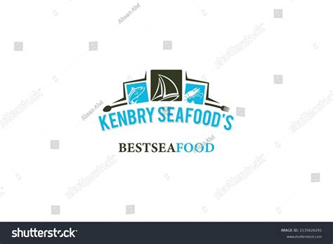 Seafood Restaurant Vector Logo Design Seafood Stock Vector Royalty