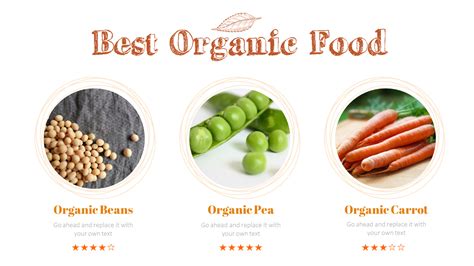 Organic Food Simple Powerpoint Template Design