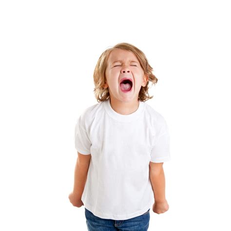 children kid screaming expression on white - Sensory Stepping Stones