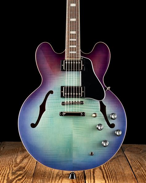 Epiphone Es Inspired By Gibson Figured Blueberry Burst Resq Gear