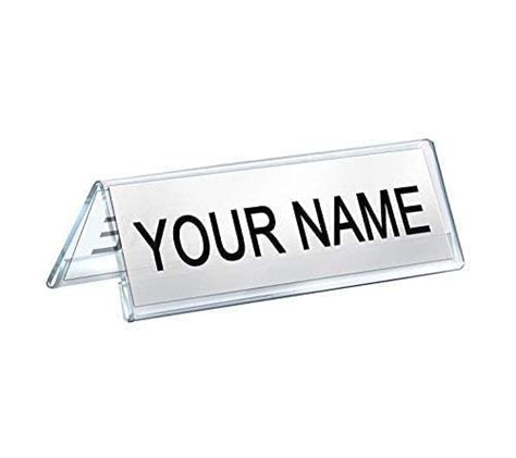 Buy Acrylic Desk Name Plate Holder Desk Sign Frame For Table Display