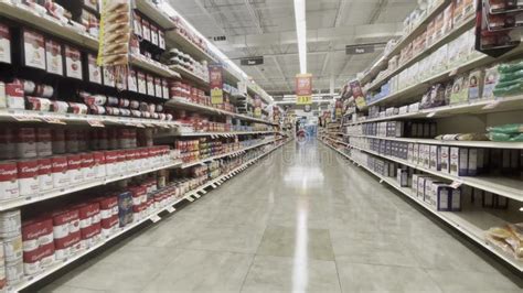 Food Lion Grocery Store Interior Soup Section Stock Video Video Of