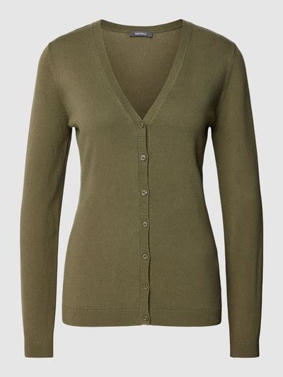 Montego Cardigan Met V Hals In Rietgroen Online Kopen P C