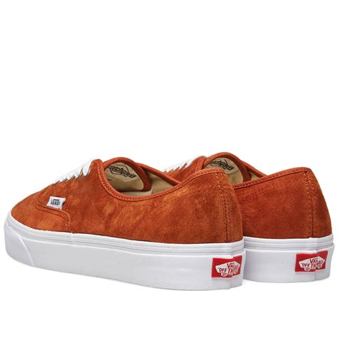 Vans Authentic Pig Suede Leather Brown And True White End Kr