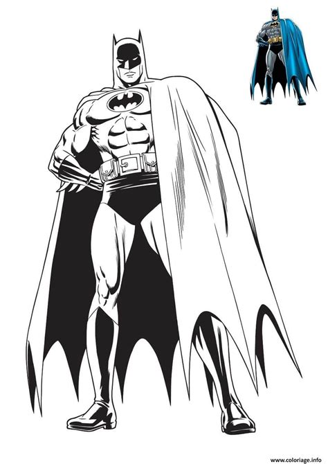 Coloriage Homme Chauve Souris De Dc Comics Jecolorie