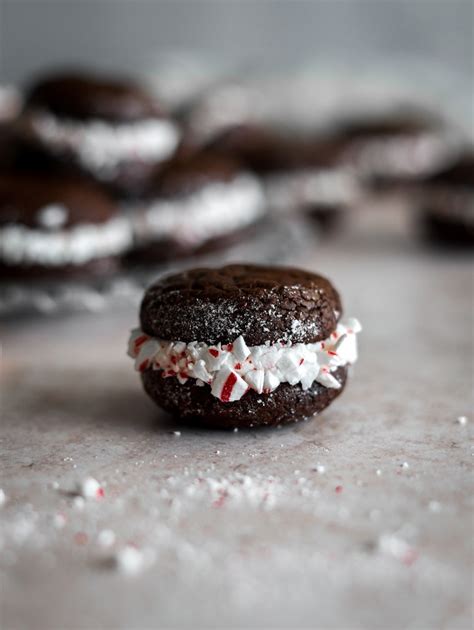 Peppermint Brownie Sandwich Cookies Dairy Free Sugared And Stirred