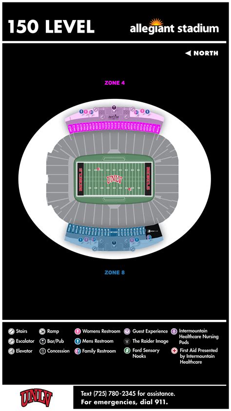 UNLV Stadium Maps | Allegiant Stadium