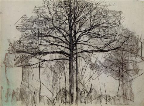 Study Of Trees Piet Mondrian 1912 Piet Mondrian Mondrian