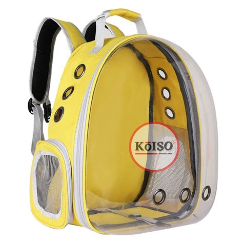 Jual Bergaransi KOISO Tas Jumbo Ransel Kucing Astronot Transparan