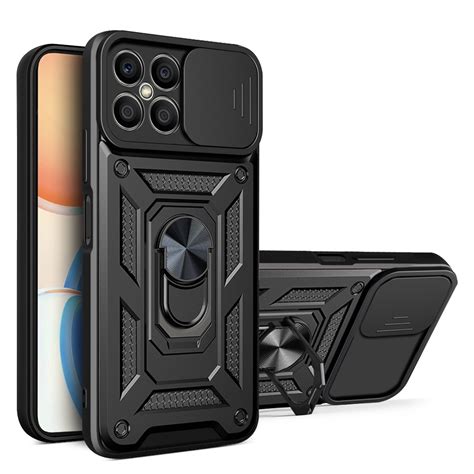 For Honor X8 Sliding Camera Design TPU + PC Phone Case (Black) – Alexnld.com