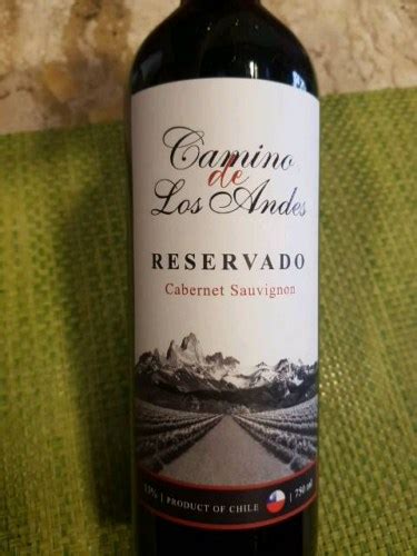 Camino De Los Andes Reservado Cabernet Sauvignon Vivino Canada