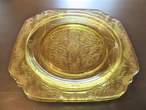 1930 S Federal Depression Glass Yellow Madrid Etsy