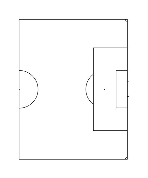 Full Page Printable Soccer Field Diagram