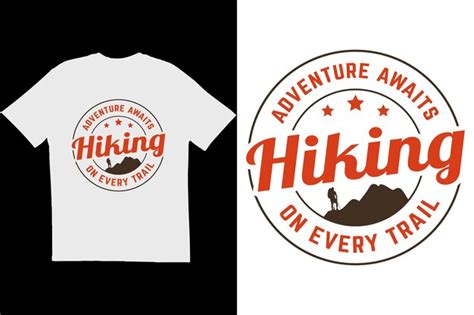 Premium Vector Hiking T Shirt Design Vintage Typography T Shirt