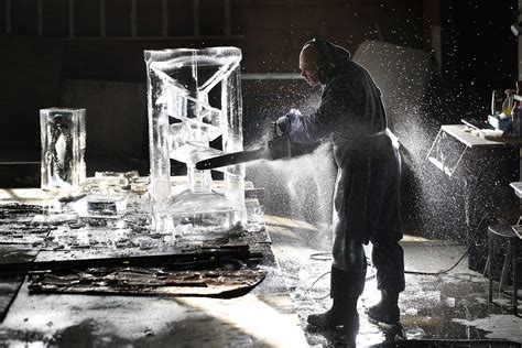 Ice sculptor's career lasts, even if creations don't