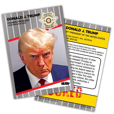 Maga Mugshots Booked Set By Heavy Trading Cards Sports Cards And