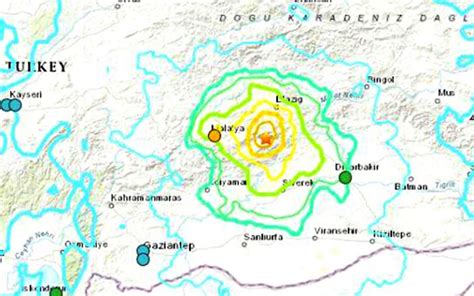 Türkiye yi sarsan deprem sonrası ABD den korkutan harita Internet Haber